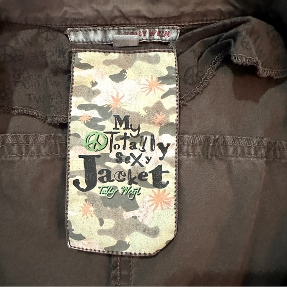 Tally Weijl “My Totally Sexy Jacket” Brown Utility Blazer L - Picture 11 of 16